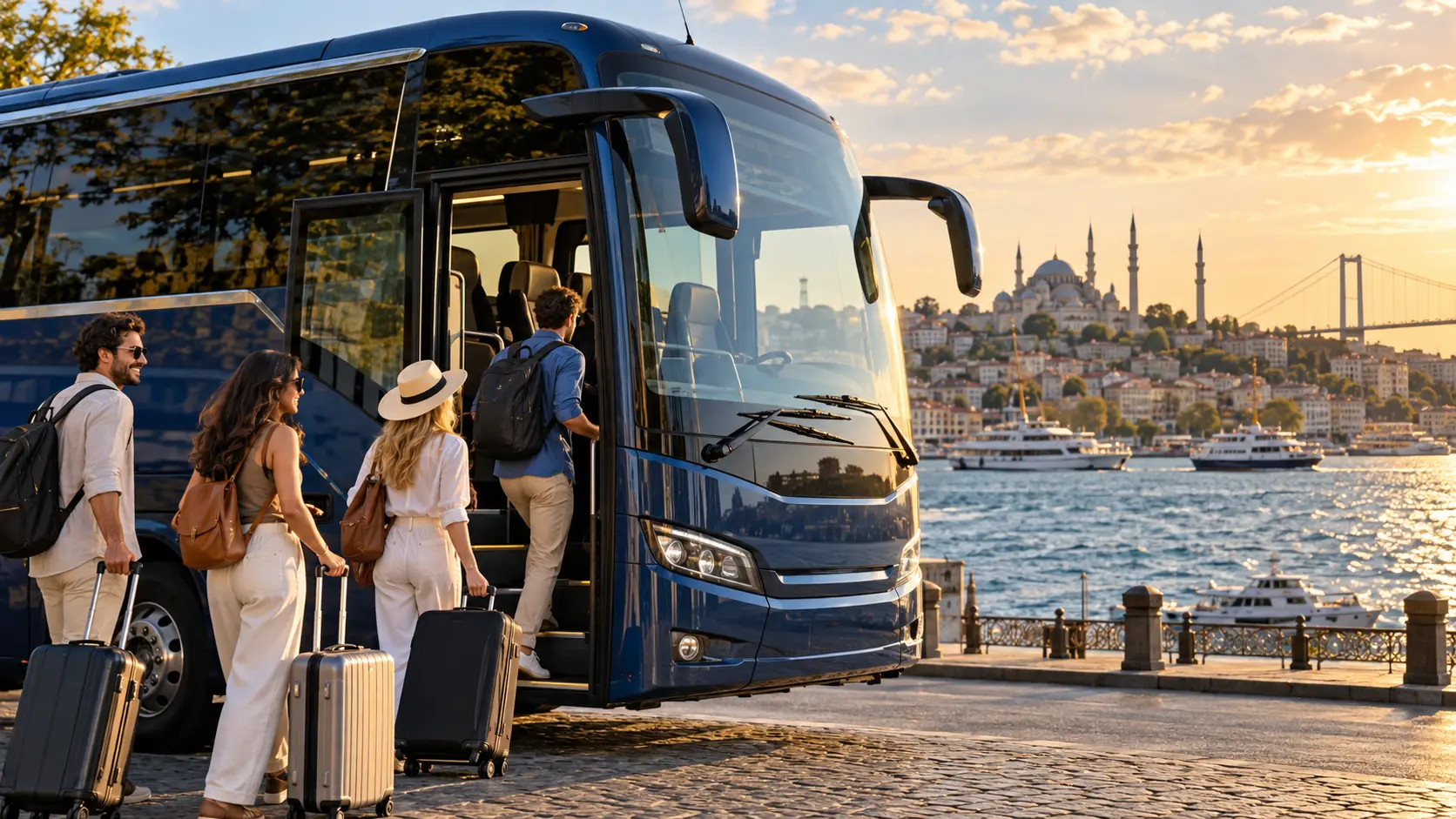 İstanbul tur organizasyonu için yolcu otobüsü